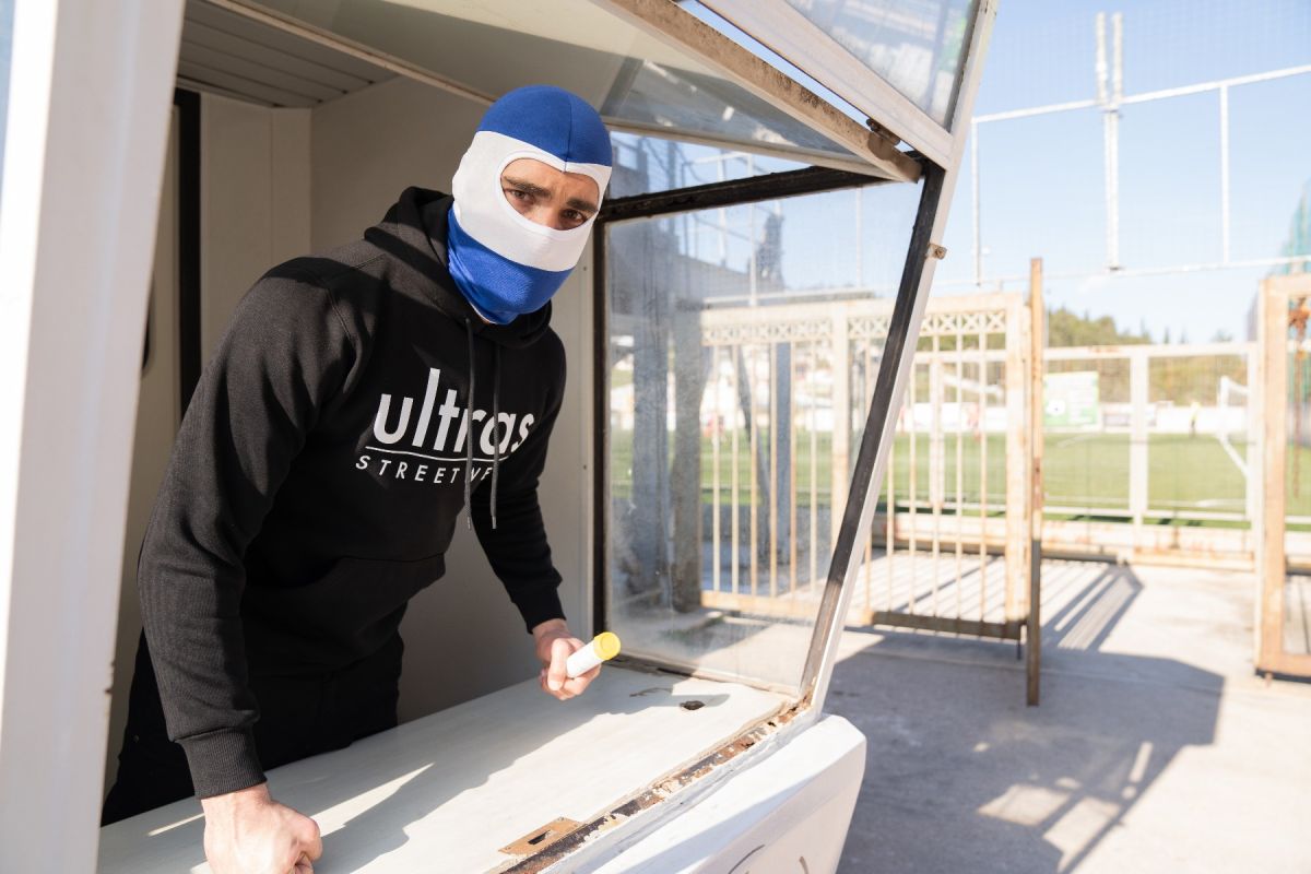 Balaclava Blue and White