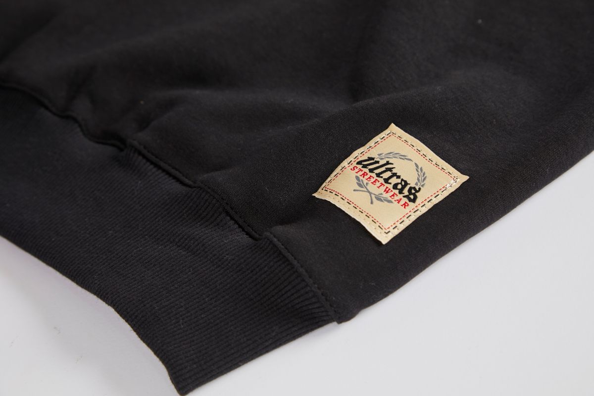 Hoodie Ultras Streetwear Black n' Black