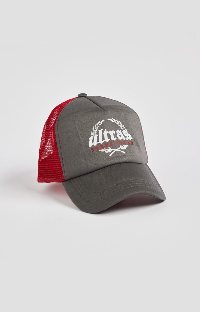 Trucker Hat Ultras Streetwear Black Red
